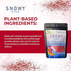 Snowy River Red, Cocktail & Margarita Sugar Rimmer - Vibrant Naturally Colored Sugar for Cocktail Rimming, Baking & Decorating, Medium Crystal - 4oz