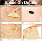 Extra Large Silicone Pastry Mat 34x26 Inch - Nonstick Baking Mat with Measurements, Perfect for Doug Rolling, Pastry, Pie Crust, Fondant, Pasta, Pizza