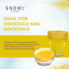 Snowy River Yellow, Cocktail & Margarita Sugar Rimmer - Vibrant Color Glass Rimming Sugar with Medium Crystal Texture - 8oz