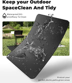 Large 76 * 52" BBQ mat for Under Grill,Double-Sided Silicone Grill mat for Outdoor Grill Deck Protector, Indoor Fireplace Mat/Fire Pit Mat (76 * 52")