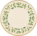 Lenox 897080 Holiday Dinnerware Dinner Plates, Set of 4, Red & Green, Christmas, Hosting