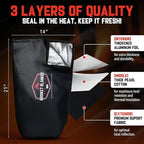 Brisket Blanket™ - BBQ Blanket for Resting Meat | Heavy Duty Insulated Smoker Bag with Wide Mouth | Reusable BBQ Accessories for Brisket, Pork, Turkey | Meat Warmer & Gift for Men, Grilling & Smoking