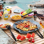 Supernal 36pcs Serving Utensils,Black Plastic Serving Utensils,Disposable Serving Utensils Set Include 9.75"Serving Spoons 9.75"Serving Forks 6.3"Plastic Serving Tongs for 12 Guests