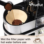 100Pcs Coffee Filters #4, Unbleached Natural Coffee Filters 8-12 Cup, Disposable Coffee Filters, 4 Cone Paper Compatible with Ninja Coffee Maker, Pour Over and Drip Coffee Maker