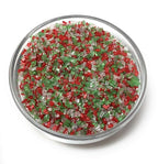 Snowy River Holiday Cocktail Sugar - Naturally Colored Red, White & Green Festive Cocktail Rimmer, Beverage Rimmer, Margaritas, Kosher (Holiday, 3oz Gift Bottle)