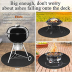 Round Fire Pit Mat Compatible with Solo Stove Bonfire, Accessories Compatible with Solo Stove, 3-Layer Fireproof Esay to Clean Grill Matt for Outdoor Grill Deck Protector, 42in