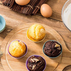 Cupcake Liners - Reusable Silicone Cupcake Baking Cups - Non-Stick Baking Muffins Mold - Use As Lunch Box Dividers - Set of 12 Kitchen Accessories - Great Gift Idea