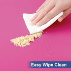 homing Rectangle Table Cloth Cover, Waterproof Polyester Elastic Fitted Tablecloth, Fits for 8 Foot Folding Tables, Washable Table Protector for Picnic, Camping, Outdoor (Rose Pink, 30" x 96")