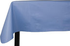 Yourtablecloth Heavy Duty Vinyl Rectangle or Square Tablecloth – 6 Gauge Heavy Duty Tablecloth – Flannel Backed – Wipeable Tablecloth with Vivid Colors & Many Sizes 52 x 108 Sky Blue