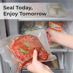 Vacuum Sealer Bags Roll 11" x 50' for Food Saver and Sous Vide, BPA Free, Heavy Duty Commercial Grade Food Storage Bags for Meal Prep and Boil Safe Use, 2 Count (100 FT)