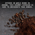 Stone Street Knee Buckling Espresso Coffee, Ground, High Caffeine Blend, Dark Roast, 1 LB