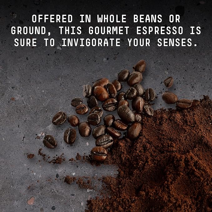 Stone Street Knee Buckling Espresso Beans, High Caffeine Coffee Blend, Dark Roast, Whole Bean, 5 LB