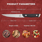 imarku Steak Knives, Steak Knives Set of 8, Serrated Steak Knife Set with Pakkawood Ergonomic Handle, Japanese HC Steel Steak Knife and Gift Box, Best Gift for Christmas&Thanksgiving