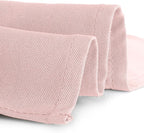 Gee Di Moda Rectangle Tablecloth - 60 x 84 Inch Pink Table Cloth for 5 Foot Rectangle Table - Heavy Duty Washable Fabric - for 5 Ft Buffet Table, Holiday Party, Dinner, Wedding & Baby Shower