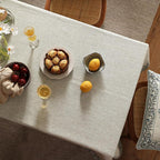 ISAENNE Designer Vintage Linen Elegant Extra Long Table Cloth Rectangular,Chinoiserie Floral Tablecloth,Durable Decor Table Cover for Dining Thanksgiving Kitchen Party,63"*110"-Segerman B