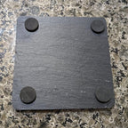 Power & Protection: V-Twin Engine Coasters for Your Ride - Square Slate - Set of 5