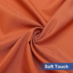 homing Rectangle Table Cloth Cover, Waterproof Polyester Elastic Fitted Tablecloth, Fits for 8 Foot Folding Tables, Washable Table Protector for Fall, Thanksgiving, Harvest Party (Rust, 30" x 96")