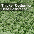 RITZ Terry Potholder & Hot Pad: Heat Resistant, Durable 100% Cotton – Ergonomically Designed for Optimal Grip, Easy-Care Machine Washable, Perfect for Your Kitchen – Cactus Green, 2-Pack