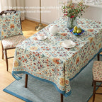 ISAENNE Designer Linen Elegant Square Tablecloth,Colorful Floral Bohemian Table Cloth,Wrinkle Resistant Decor Tablecloths for Dining Thanksgiving Kitchen Christmas,67"*67"-Floralsea A