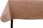 Yourtablecloth Heavy Duty Vinyl Rectangle or Square Tablecloth – 6 Gauge Heavy Duty Tablecloth – Flannel Backed – Wipeable Tablecloth with Vivid Colors & Many Sizes 52 x 90 Camel Print
