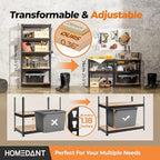 HOMEDANT 28"W x 12.3"D x 59.5"H 5-tier Boltless Metal Shelving Unit Adjustable Garage Storage Utility Rack Heavy Duty Shelves Organization Multipurpose Shelf Warehouse Kitchen Living Room pantry 3Pack