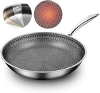 Non Stick Frying Pans 10-inch/11-inch, Nonstick Frying Pan with Induction Compatible Base, Durable & Easy Clean for Gas/Electric Stove (10 inches)