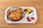12-Piece White Plastic Fast Food Serving Trays,16.83 by 11.92-Inch