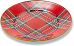 MACKENZIE-CHILDS Enamel Salad and Dessert Plate, Small Plate for Appetizers or Desserts, 8 Inches, Tartastic
