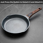 8 Inch and 12.5 Inch Smart Nonstick Frying Pan Set with Removable Handles,Cast Aluminum and Anti-Scratch Sauté Pans,Compatible with All Stovetops,Dishwasher and Oven Safe