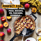 Stargazer 12-Inch Cast Iron Skillet | Made in USA, Seasoned, Premium Frying Pan for Grilling, Searing, Baking & More – Durable Cast Iron with Smooth Cooking Surface