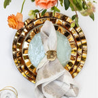Annieglass Ruffle 7 Inch Bowl with 24k Gold, Timeless Glass Tableware for all Occasions, Made in the USA