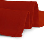 Gee Di Moda Rectangle Tablecloth - 60 x 102 Inch Burnt Orange - Heavy Duty, Wrinkle Resistant, Machine Washable - Ideal for 6 Ft Rectangular Table, Buffet, Dinner, Wedding & Baby Shower