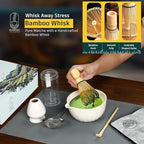 6 Pcs Matcha Whisk Set | Matcha kit with White Bowl, Bamboo Whisk, Scoop, Sifter, Holder for whisk & Cleaning Cloth, Traditional Matcha Set in Magnetic Gift Box