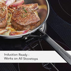 KitchenAid 5-Ply Clad Polished Stainless Steel Fry Pan/Skillet, 12.25 Inch