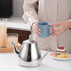 SANQIAHOME Stainless Steel Teapot Coffee Servers 1200ml