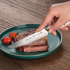 Cangshan Thomas Keller Signature Collection Swedish Powder Steel Forged, 4-Piece Fine Edge Steak Knife Set w/Walnut Box, White