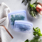 Stasher Premium Silicone Reusable Food Storage Bags, 4-Pack, Multi, Multi-Use Food Storage Bags, Lunch Bag, Travel Containers, BPA Free, Leak-free, Dishwasher-Safe, Eco-friendly
