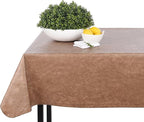 Yourtablecloth Heavy Duty Vinyl Rectangle or Square Tablecloth – 6 Gauge Heavy Duty Tablecloth – Flannel Backed – Wipeable Tablecloth with Vivid Colors & Many Sizes 52 x 90 Royal Blue