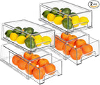 Sorbus Medium Clear Storage Drawers (4 Pack)