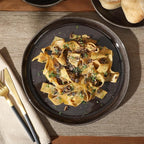Gibson Elite Nardini 12 Piece (Service for 4) Plates and Bowls Reactive Glaze Dishes Stoneware Ceramic Dinnerware Set - Black