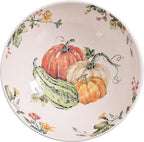 Bico Pumpkin Feast Ceramic 13 inch Serving Bowl, Microwave & Dishwasher Safe