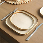 Stone Lain Cairo 24-Piece Dinnerware Set Stoneware, Plates and Bowls Set, Microwave and Dishwasher Safe, Includes Dinner and Salad Plates, Cereal Bowls, Dishes for 8, Sand
