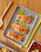 Caraway Nonstick Ceramic Small Baking Sheet (9x13”) – Non-Toxic, PTFE & PFOA Free – Oven Safe – Aluminized Steel Core – Mini Sheet Pan for Baking, Roasting & More - Slate