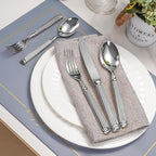20-Piece 18/10 Stainless Steel Forged Flatware Set Heavy Duty Silverware for 4, Thick Handle, Ideal for Gift