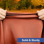homing Rectangle Table Cloth Cover, Waterproof Polyester Elastic Fitted Tablecloth, Fits for 6 Foot Folding Tables, Washable Table Protector for Fall, Thanksgiving, Harvest Party (Rust, 30" x 72")
