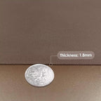 Leather Table Cover,1.8mm Thick,36x54 Inch Table Protector,Table Protector for Dining Room Table,Table Protectors for Rectangle Tables.(Mud Color+Champagne Gold,36x54)