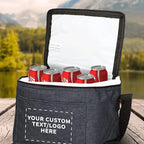 Custom Insulated Cooler Lunch Bag Set of 100, Personalized Bulk Pack - Perfect for Work, Travel, Outdoor Events - Black