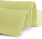 Gee Di Moda Rectangle Tablecloth - 90 x 132 Inch Yellow Table Cloth for 6 Foot Table with Floor-Length Drop - Heavy Duty Washable Fabric - 6 Ft Buffet Table, Holiday Party, Wedding & Baby Shower