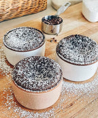 Mora 6oz Ceramic Ramekins, Set of 6 - Oven Safe Baking Dishes for Pudding, Creme Brulee, Souffle, Dip, Custard, Ice Cream