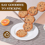 6 Pcs Baking Pans Set, Silicone Bakeware Sets with Metal Reinforced Frame, Nonstick Stackable Carbon Steel Non Toxic Baking Sets for Cooking (Brown)